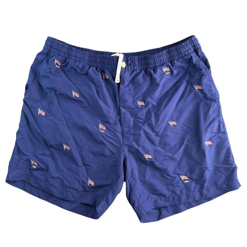 Polo-ralph-lauren Men's Blue and Navy Swim-briefs-shorts